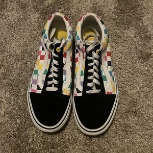 Vans Rainbow Checkered Sneakers